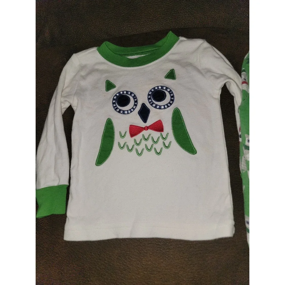Gymboree holiday Christmas owl pajamas gymmies size 18 24 months‎